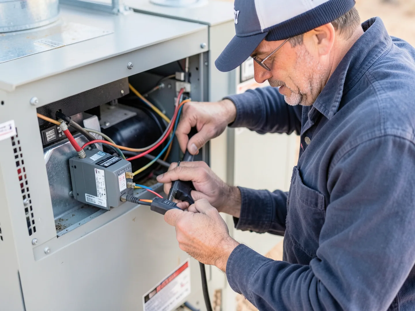 Testing electrical resistance on electric auxiliary heat strip elements