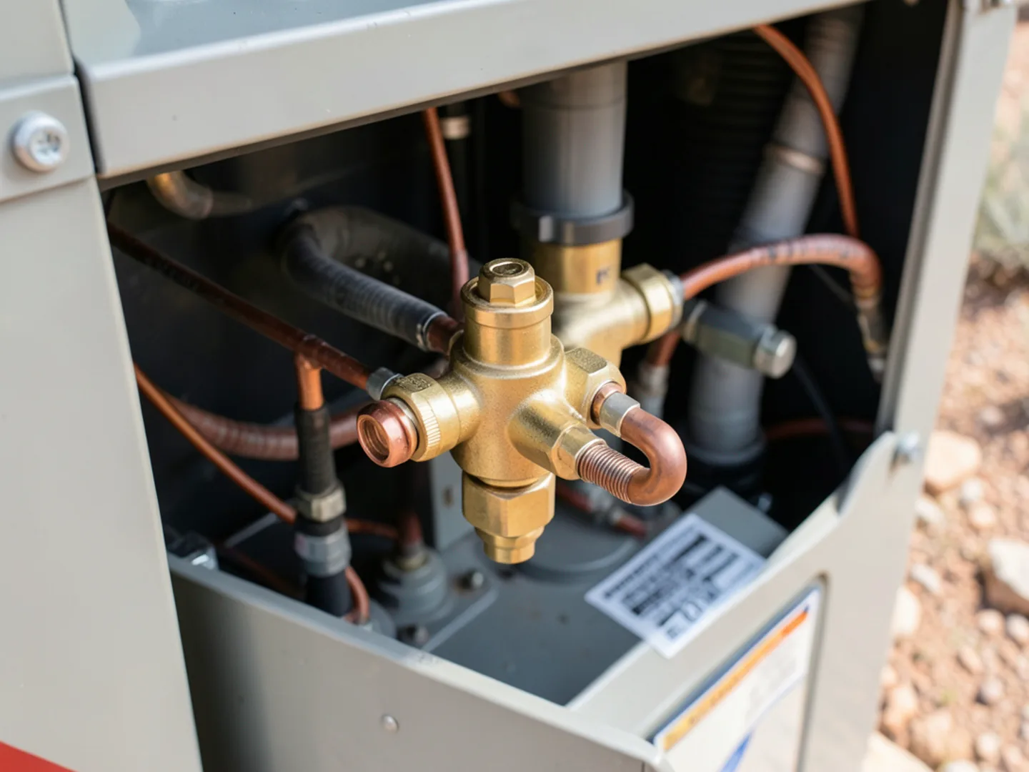 Heat pump four-way reversing valve and electrical solenoid coil